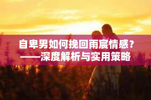 自卑男如何挽回雨宸情感？——深度解析与实用策略