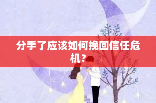 分手了应该如何挽回信任危机？