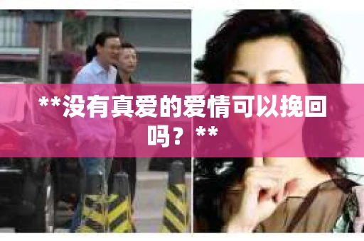 **没有真爱的爱情可以挽回吗？**