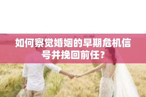 如何察觉婚姻的早期危机信号并挽回前任？