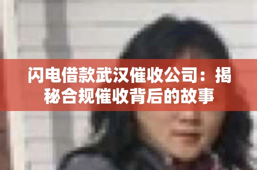 闪电借款武汉催收公司：揭秘合规催收背后的故事