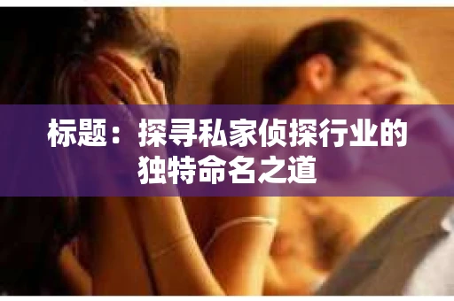 标题：探寻私家侦探行业的独特命名之道