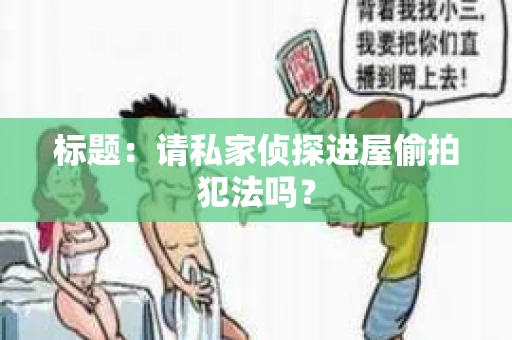标题：请私家侦探进屋偷拍犯法吗？
