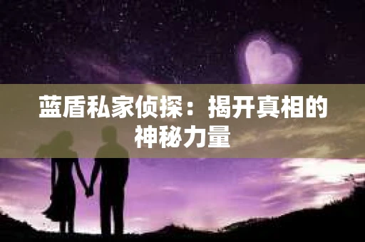 蓝盾私家侦探：揭开真相的神秘力量