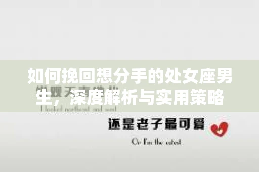 如何挽回想分手的处女座男生，深度解析与实用策略