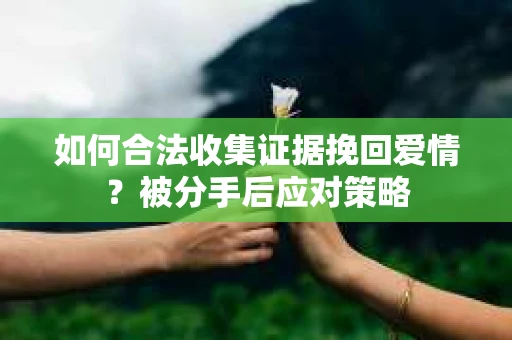 如何合法收集证据挽回爱情？被分手后应对策略